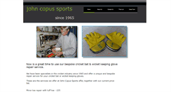 Desktop Screenshot of johncopussports.co.uk