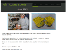 Tablet Screenshot of johncopussports.co.uk